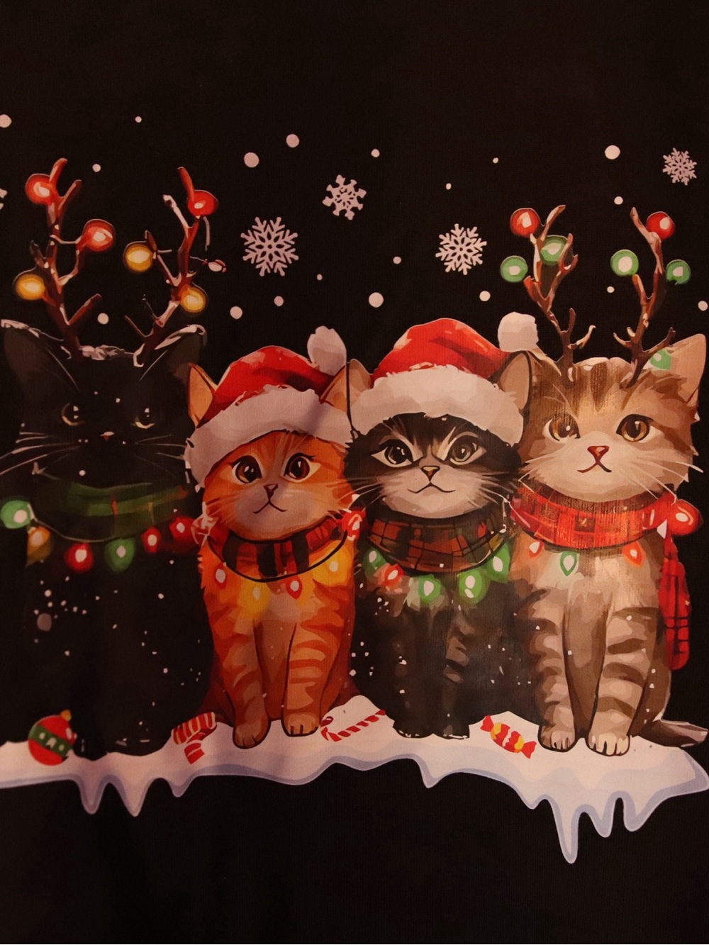 Holiday Cats Sweater - Picture 2 of 3